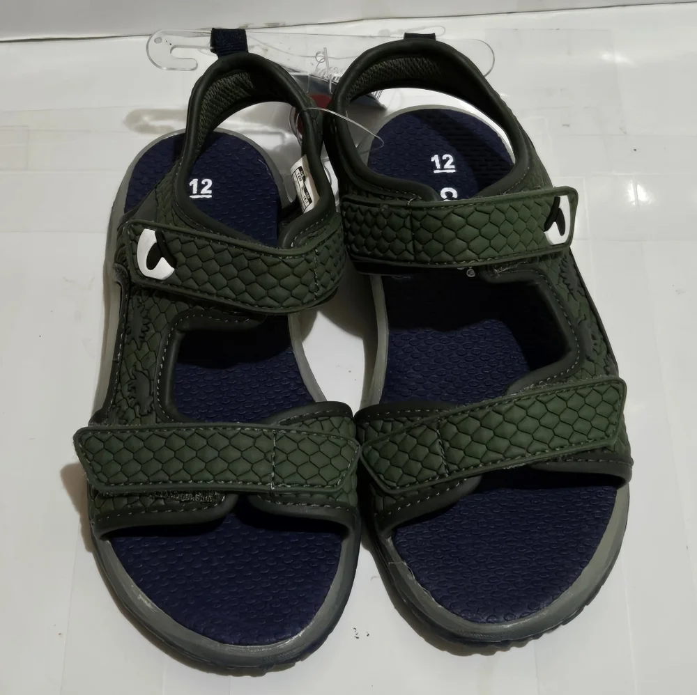Dinosaur Green Light‎ Up Outsole Kids Sandals